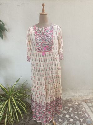 Full length layered dress 