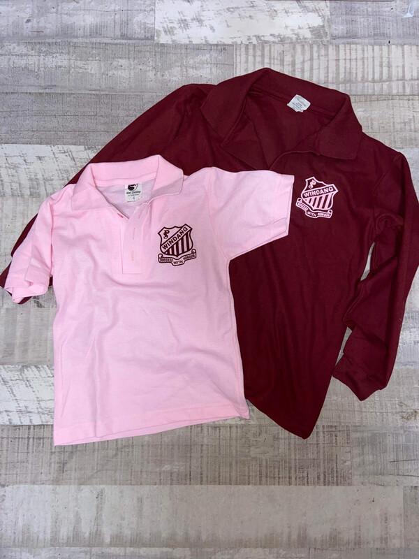 SALE * Polo - Maroon Long Sleeve Size14