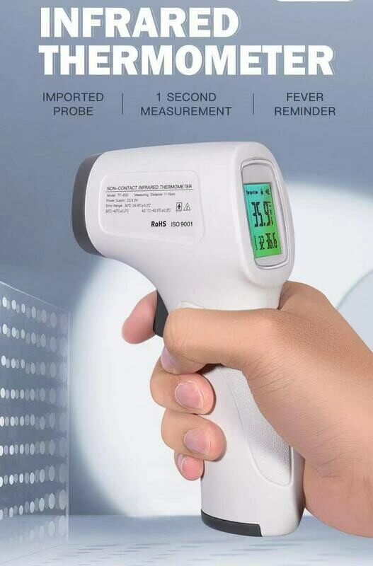 Surface/Body Thermometer - Digital Infrared - Hand Held No Touch - Fast Reading Surface/Body Thermometer - Digital Infrared - Hand Held No Touch - Fast Reading