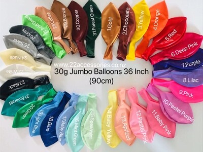 Humongous Jumbo Balloons -36&quot;-  Want To Make Your Next Event Stand Out - Go Jumbo!!