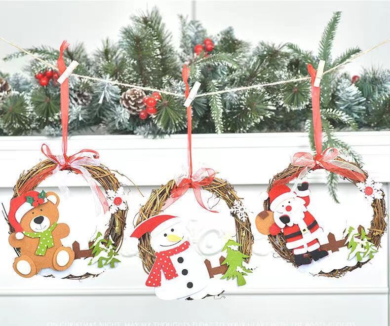 Decorative Hanging Wreaths - 4 Styles Decorative Hanging Wreaths - 4 Styles