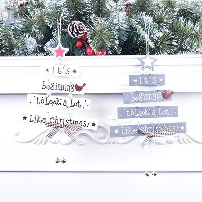 It&#39;s Beginning To Look A Lot Like Christmas - Hanging Decoration - 2 Styles To Choose From