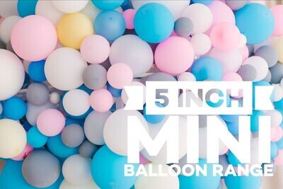 Mini Balloons Perfect For Garlands - 5 inch - 30 Different Colours - 100 pack