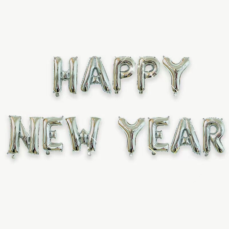 Happy New Year - Foil Balloons -16inch Letters