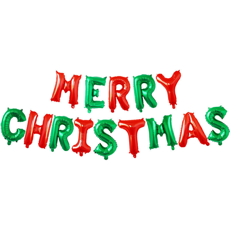 Merry Christmas - Foil Balloons -16inch Letters