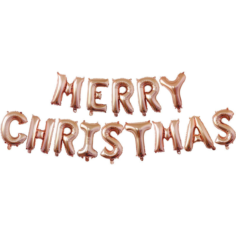 Merry Christmas - Foil Balloons -16inch Letters