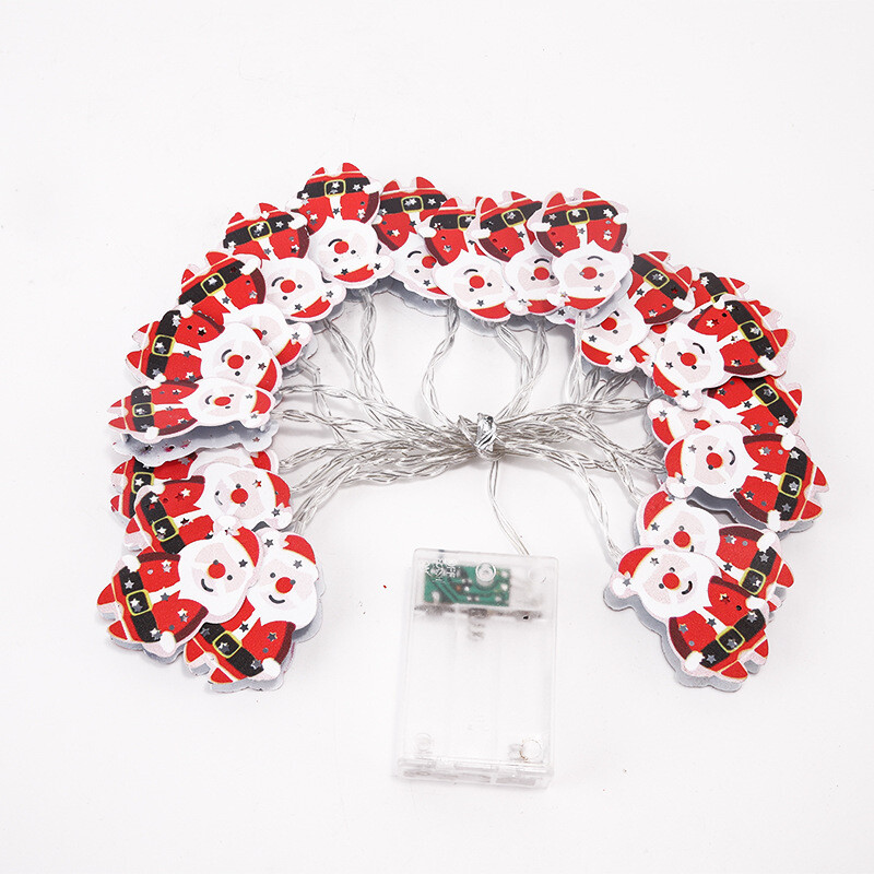 Xmas Lights String - Metal Shapes - Battery Powered - 5 Styles - 2 Lengths Xmas Lights String - Metal Shapes - Battery Powered - 5 Styles - 2 Lengths