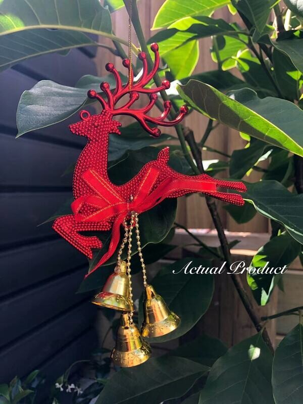 Prancing Xmas Deer - 3 Colours - Hanging Xmas Tree Decoration Prancing Xmas Deer - 3 Colours - Hanging Xmas Tree Decoration
