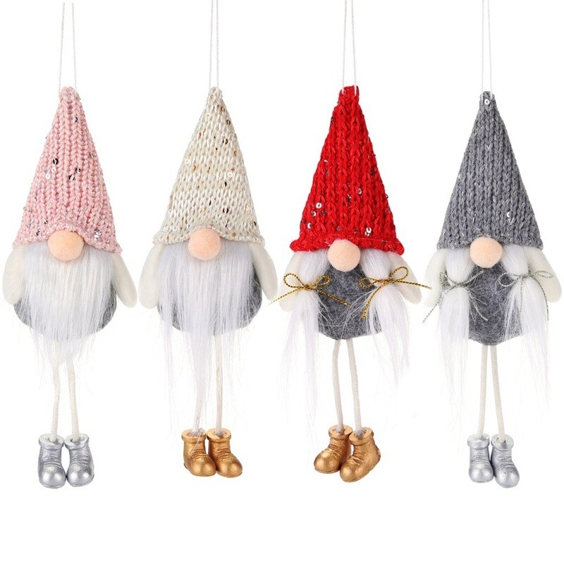 Xmas Gnomes Or Xmas Reindeer Girls - Hanging Style For Xmas Tree - 4 Colours Available