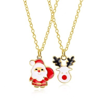 Xmas Jewellery Necklaces - Twin Packs - Fun To Wear - Complete Your Xmas Outfit - 5 Designs To Choose 