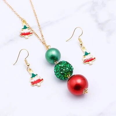 Xmas Jewellery Necklaces With Earrings Set - Fun To Wear - Complete Your Xmas Outfit - 9 Designs To Choose 