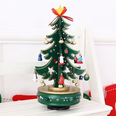Carousel Xmas Tree Musical Wind Up - Hanging Decorations - Decorate Yourself