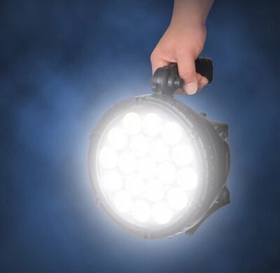 Searchlight - 2200 Lumens - Rechargeable - 342 Lamp Beads Spotlight + Warning Rear Light