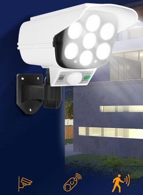 Solar Outdoor Light - Simulates Extra Security Camera - Large Sized