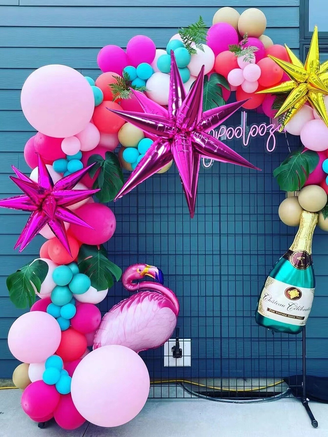 4D Star Burst Balloon - 12 Point Star - Foil Balloons - 17 Colours - 3 Sizes