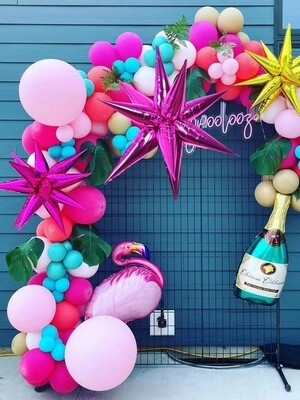 4D Star Burst Balloon - 12 Point Star - Foil Balloons - 17 Colours - 3 Sizes