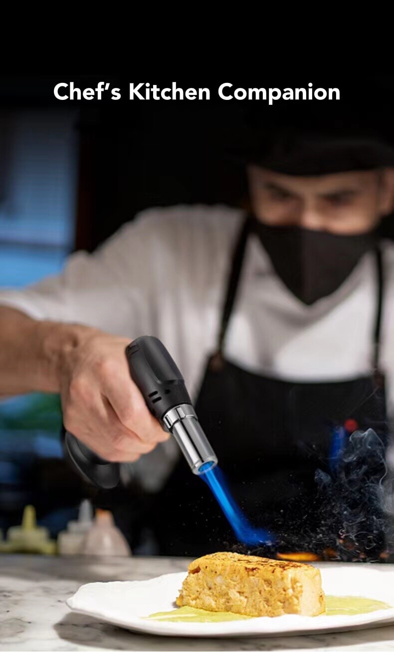 Refillable Gas Torch - Chefs Kitchen - BBQ - Hobby Welding - Cigar Lighter