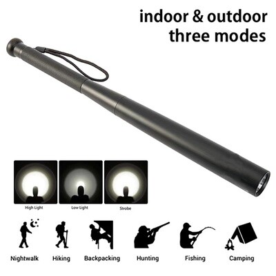 Security Torchlight - Strong Metal Construction - Get That Extra Layer Of Confidence - 2 Sizes