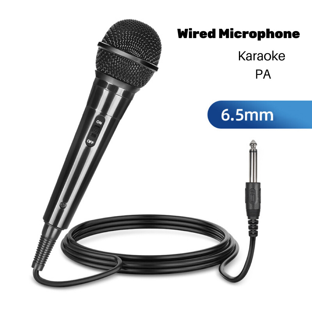 Wired Microphone - Karaoke - PA - Connects To 6.5mm Mic Jack