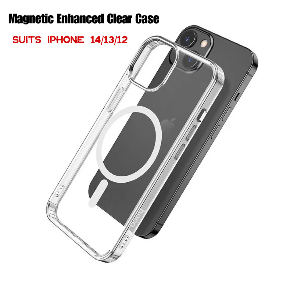 iPhone Magsafe Magnetic Enhanced Clear Case - Suits iPhone 12, 13, &amp; 14 Models