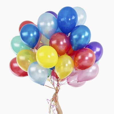 Balloons - Metallic Range - 9&quot; - 100pc Packs - 14 Colours