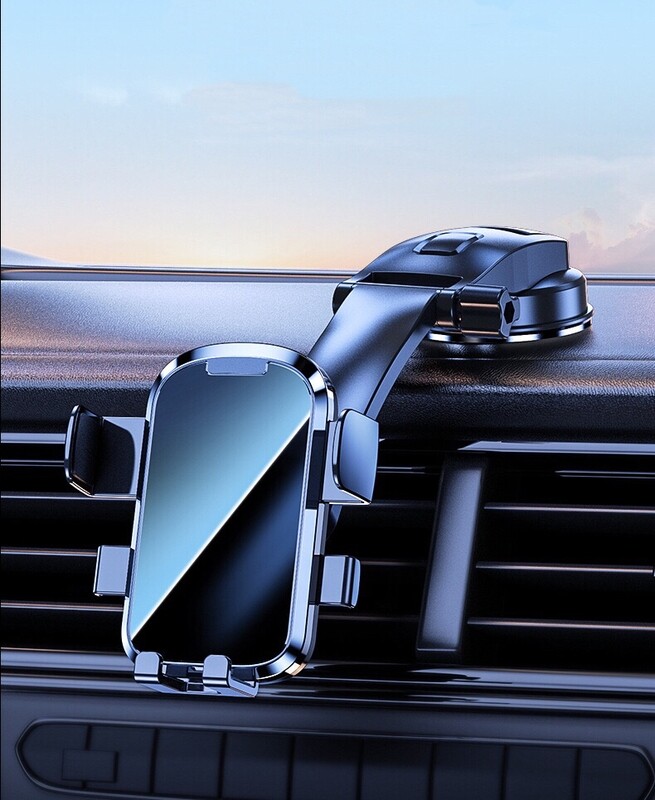 Down Low Car Phone Holder - Dashboard Suction Mount - Low Viewing Position