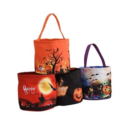 Trick Or Treat Carry Bags - Light Up LED Lights - Collect Those Goodies - Halloween