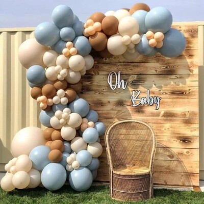 Garland Kitset Design #38 - Oh Baby Blues &amp; Brown = 139pc