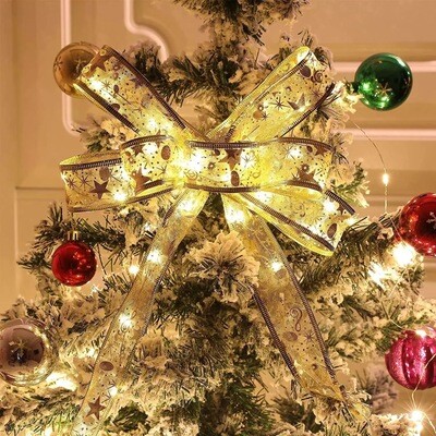 Christmas Patterned LED Ribbon - Decorate The Tree - Light Up Presents - Foldable
