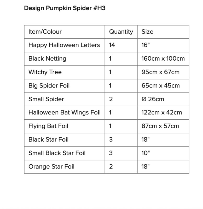 Balloon Garland - Halloween Special - Design #H3 - Happy Halloween