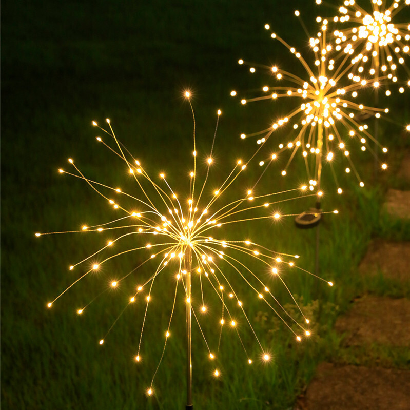 Solar Firework Lights - Garden Display - Unique Look