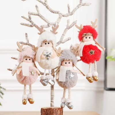 Angels - Hanging Style For Xmas Tree - 4 Colours + 4 Designs