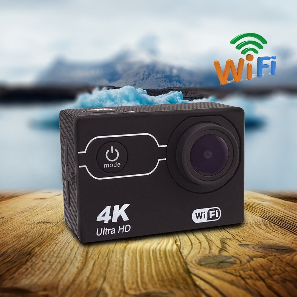 Action 4K Camera - Wifi App - 16MP - Zoom Lens - Ausek AT-30