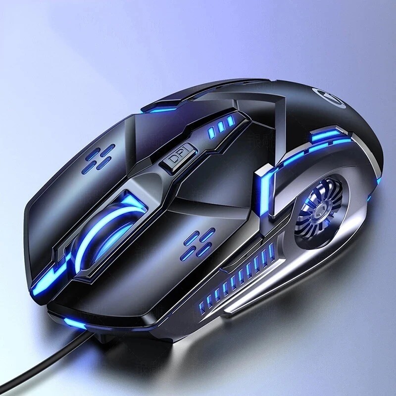 Wired Computer Mouse - Changing Lights - USB Plug And Play - G5