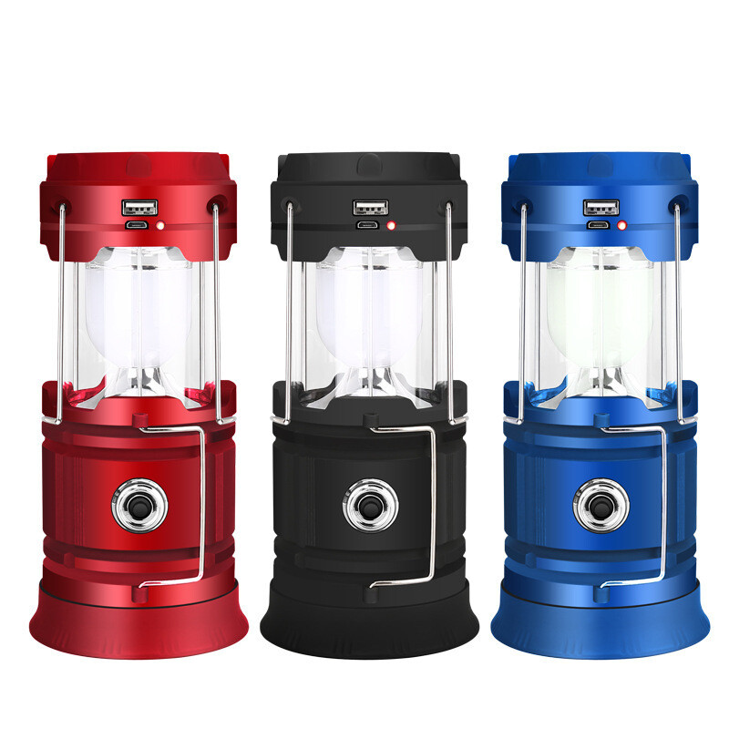 Solar Camping Lantern/Torch - Rechargeable - Multifunctional - Powerbank Mode