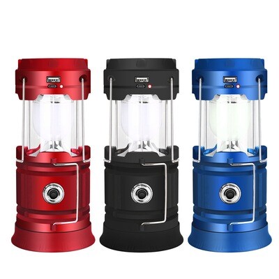 Solar Camping Lantern/Torch - Rechargeable - Multifunctional - Powerbank Mode