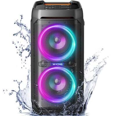 W-King T11- 100W Bluetooth Speaker - IPX6 Waterproof - Outdoor Mode