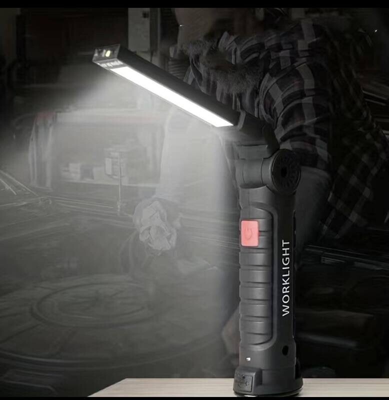 Work Light - Magnetic &amp; Adjustable - Rechargeable - Handheld