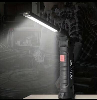 Work Light - Magnetic &amp; Adjustable - Rechargeable - Handheld