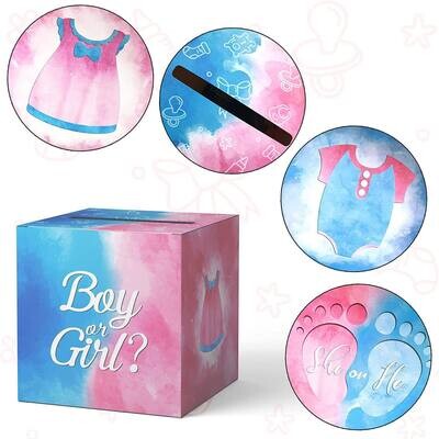 Gender Reveal Party Game - Ballot Box - Get Your Votes In!!!