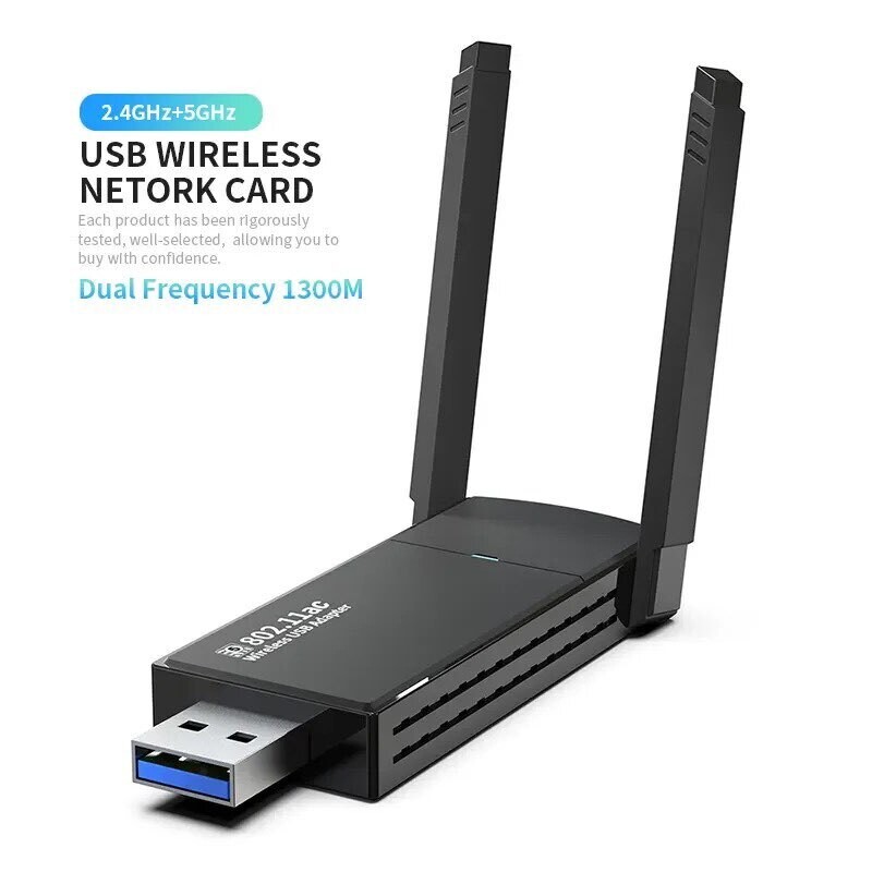 Wifi USB Adaptor  - Dual Band2.4Ghz/5Ghz - Wireless - Windows Compatible
