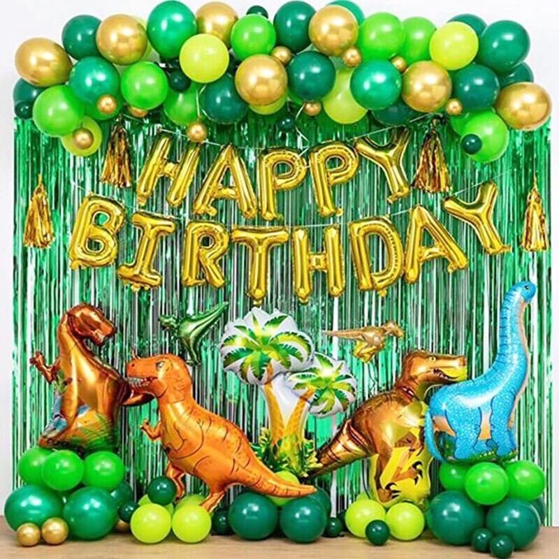 Garland Kitset Design #49 - Jurassic Period Dinosaurs Birthday Pack - 97pc