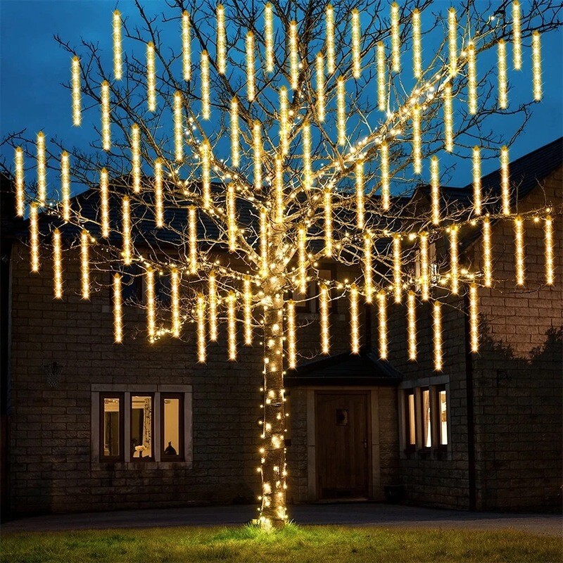 Solar Rain/Meteor Shower Lights - 4 Colours - 3 Sizes