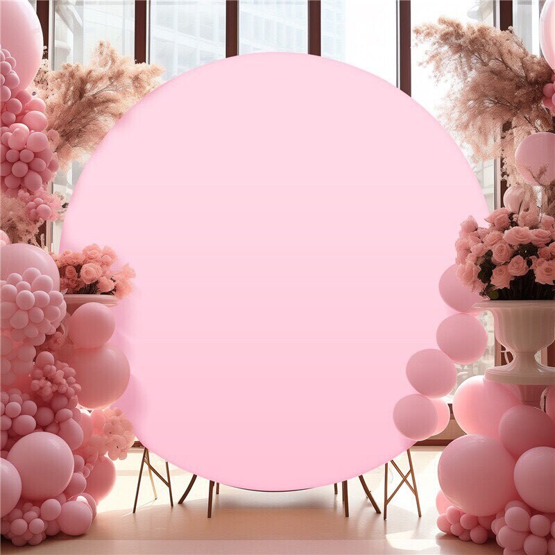 Round Backdrop Cover - Cover For Garland Frames - Party Backdrop