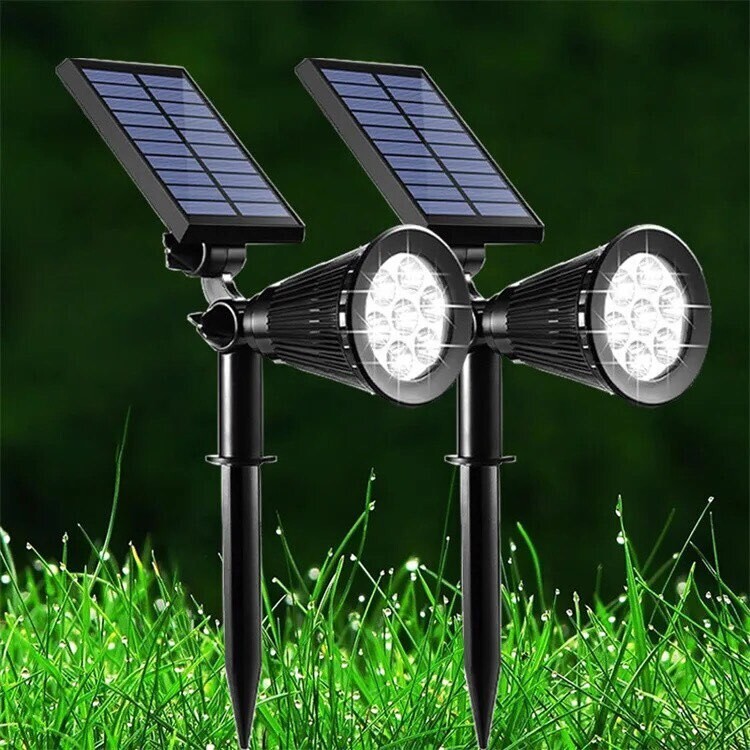 Solar &#39;Feature Wall&#39; Garden Spotlight - Light Up Statues, Trees, Water Fountains - Waterproof IPX65