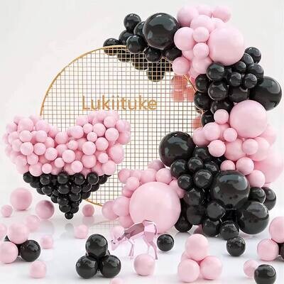 Garland Kitset Design #42 - Double Trouble Pink &amp; Black - 104pc