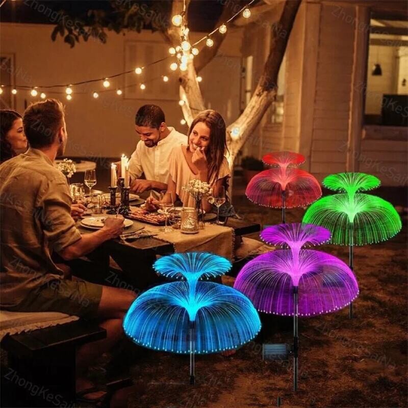 Solar Fountain Lights - RGB - Garden Display - Unique Look