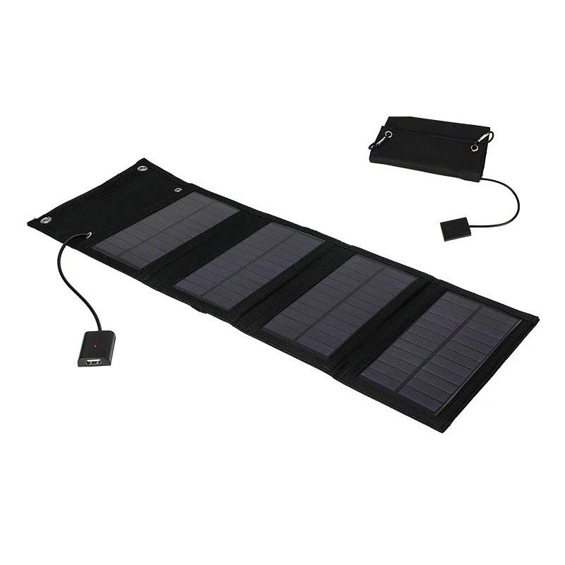 Solar Panel - Foldable - Suits Hiking Backpack - 4 Panels