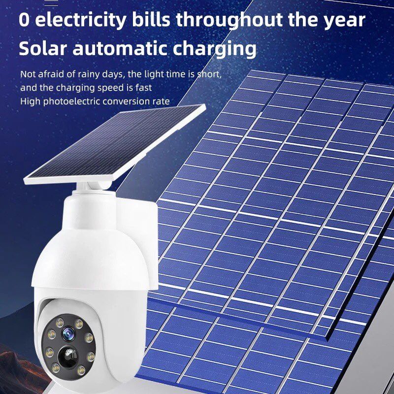 Solar Outdoor Light - Creates The Illusion Of Extra Security Cameras - Rotating Security Camera Look