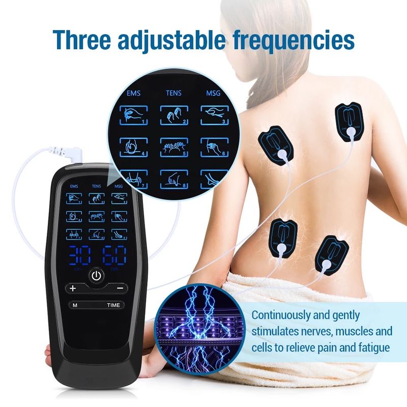 Tens Electronic Massager - Stimulator - Portable - Rechargeable - 9 Modes